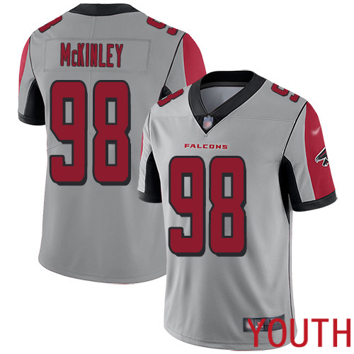 Atlanta Falcons Limited Silver Youth Takkarist McKinley Jersey NFL Football 98 Inverted Legend